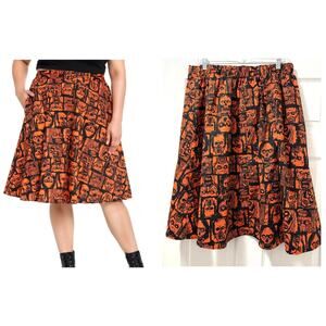 Hot Topic Social Collision Retro Zombie Horror Skirt Plus Size 1 (1X 14/16) New